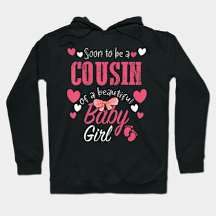 Soon To Be Cousin of Beautiful Baby Girl Gender Reveal 2024 Hoodie